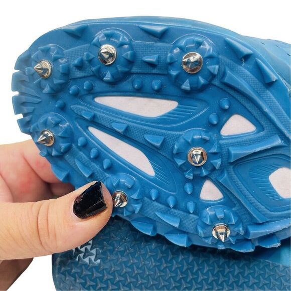 SAUCONY Track & Field Cleats Ocean Blue Electric Racing Shoes women’s size 10 - Picture 9 of 10